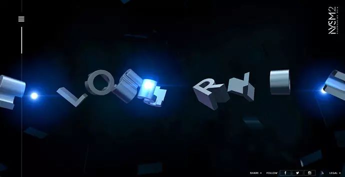 20个使用3D动画背景的网站设计