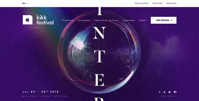 20个使用3D动画背景的网站设计