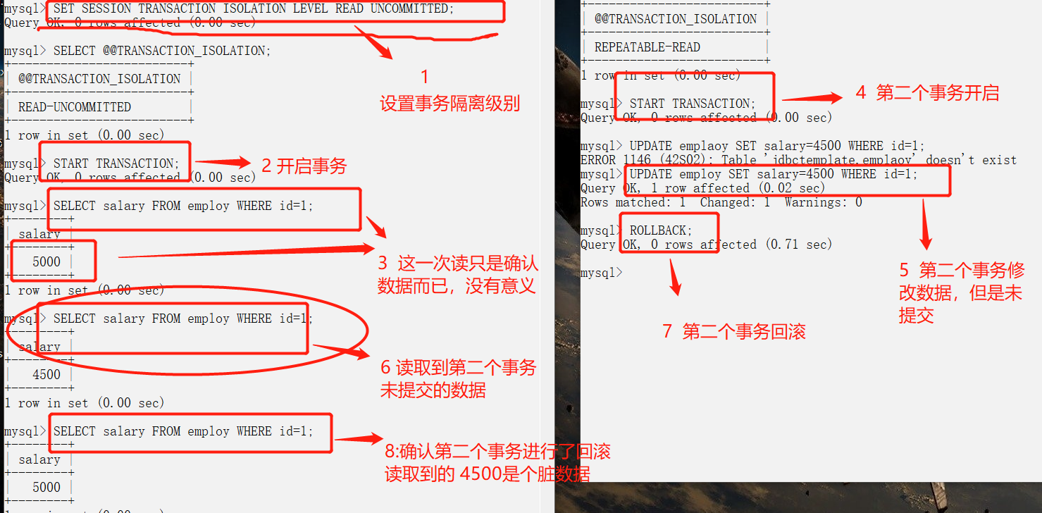 MySQL的事务隔离级别